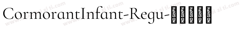 CormorantInfant-Regu字体转换