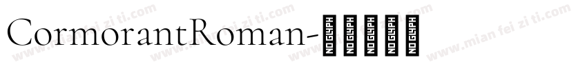 CormorantRoman字体转换