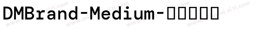 DMBrand-Medium字体转换