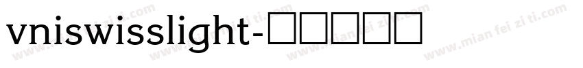 vniswisslight字体转换