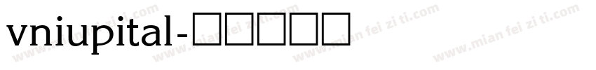 vniupital字体转换