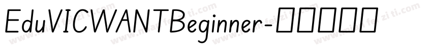 EduVICWANTBeginner字体转换