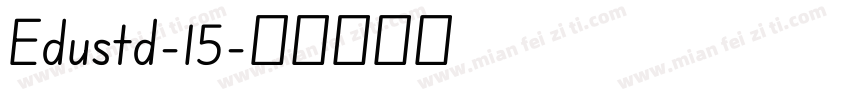 Edustd-15字体转换