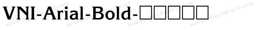 VNI-Arial-Bold字体转换