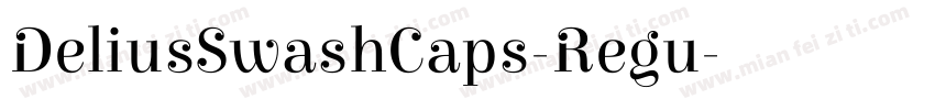 DeliusSwashCaps-Regu字体转换