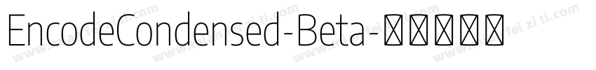 EncodeCondensed-Beta字体转换