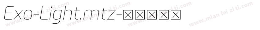 Exo-Light.mtz字体转换