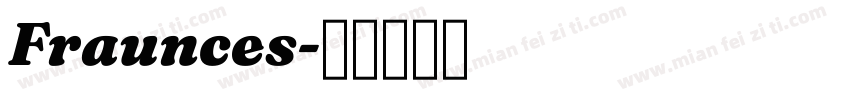 Fraunces字体转换