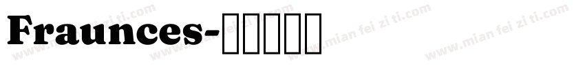 Fraunces字体转换