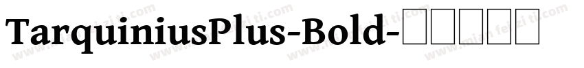 TarquiniusPlus-Bold字体转换