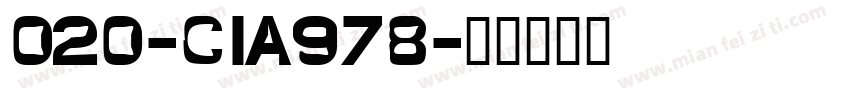 020-CIA978字体转换