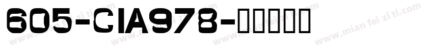 605-CIA978字体转换