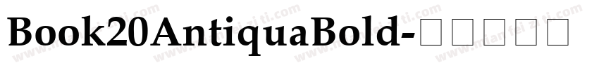 Book20AntiquaBold字体转换