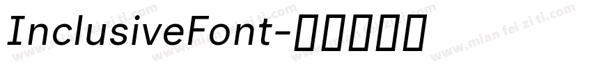 InclusiveFont字体转换