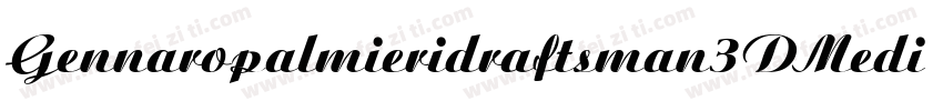 Gennaropalmieridraftsman3DMedium-BoVn字体转换