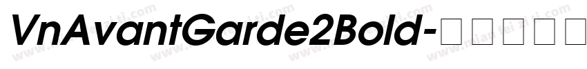 VnAvantGarde2Bold字体转换