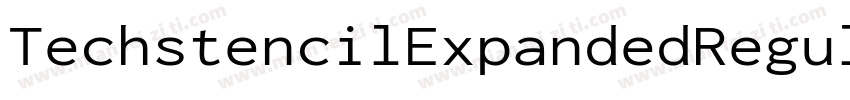 TechstencilExpandedRegular字体转换