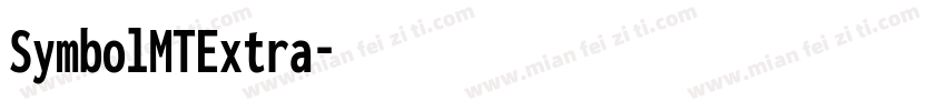 SymbolMTExtra字体转换