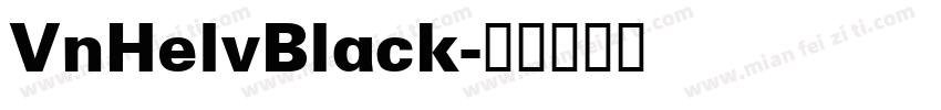 VnHelvBlack字体转换