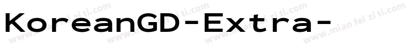 KoreanGD-Extra字体转换
