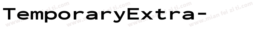 TemporaryExtra字体转换