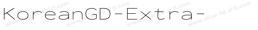 KoreanGD-Extra字体转换