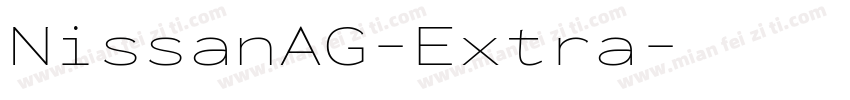 NissanAG-Extra字体转换