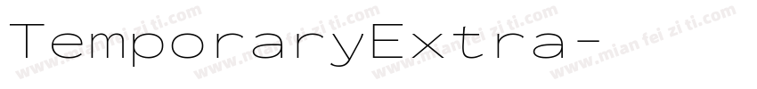 TemporaryExtra字体转换