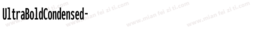 UltraBoldCondensed字体转换