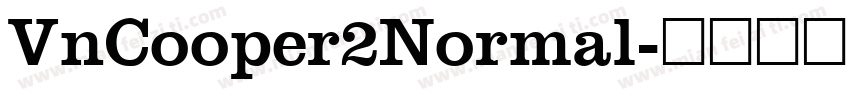 VnCooper2Normal字体转换