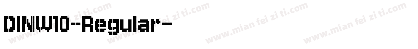 DINW10-Regular字体转换