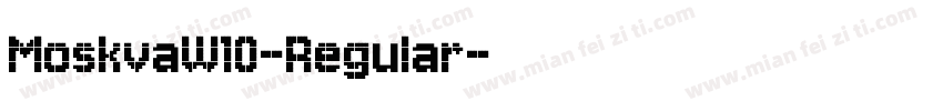 MoskvaW10-Regular字体转换