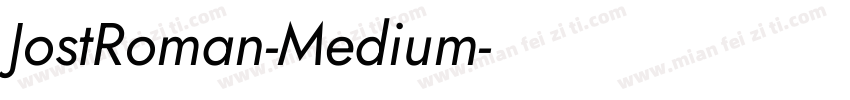JostRoman-Medium字体转换