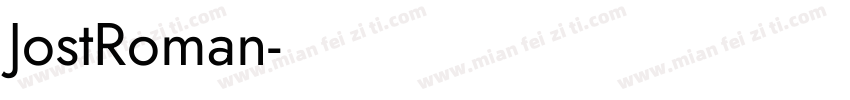JostRoman字体转换