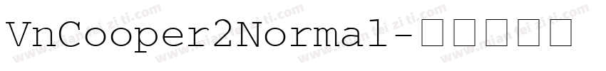 VnCooper2Normal字体转换