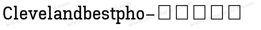 Clevelandbestpho字体转换