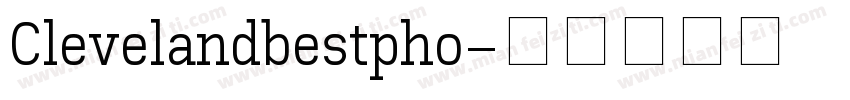 Clevelandbestpho字体转换