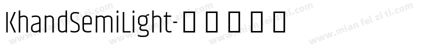 KhandSemiLight字体转换