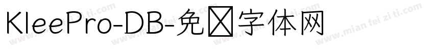 KleePro-DB字体转换