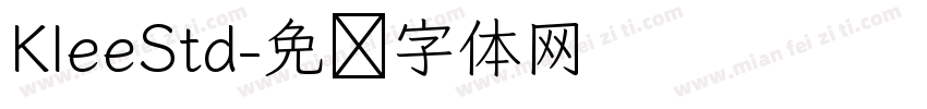 KleeStd字体转换