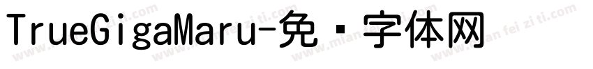 TrueGigaMaru字体转换