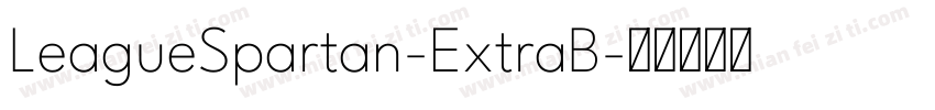 LeagueSpartan-ExtraB字体转换