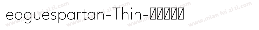leaguespartan-Thin字体转换