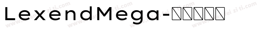 LexendMega字体转换