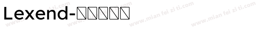 Lexend字体转换