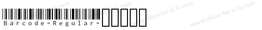 Barcode-Regular字体转换
