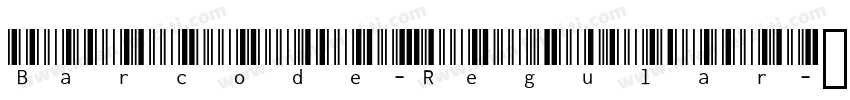 Barcode-Regular字体转换