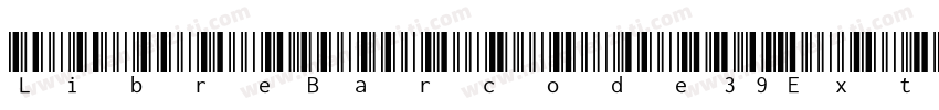 LibreBarcode39Extend字体转换