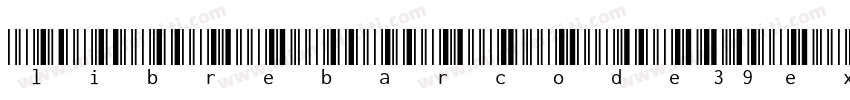 librebarcode39extended字体转换