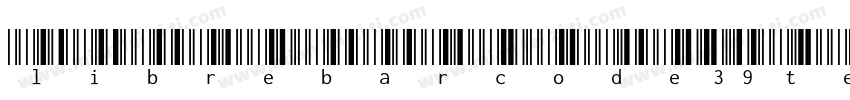 librebarcode39text字体转换